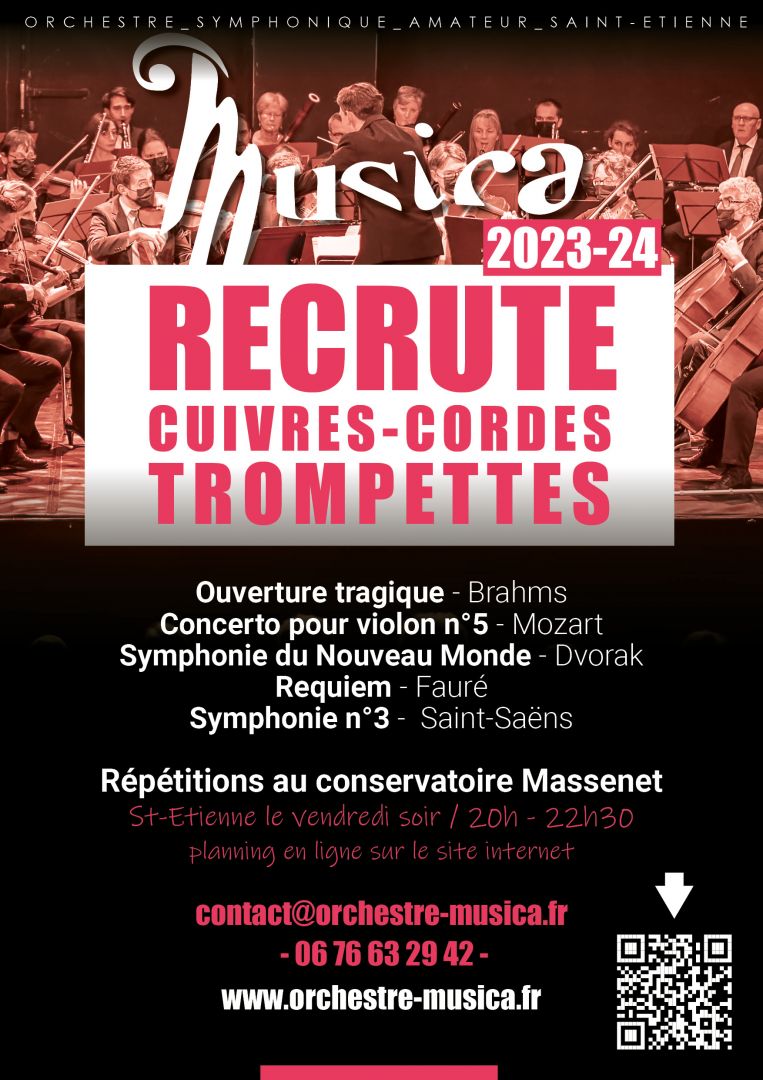 REPRISE DES REPETITIONS LE 8 SEPTEMBRE 2023, <br>20h, Salle Boulez au conservatoire Massenet.